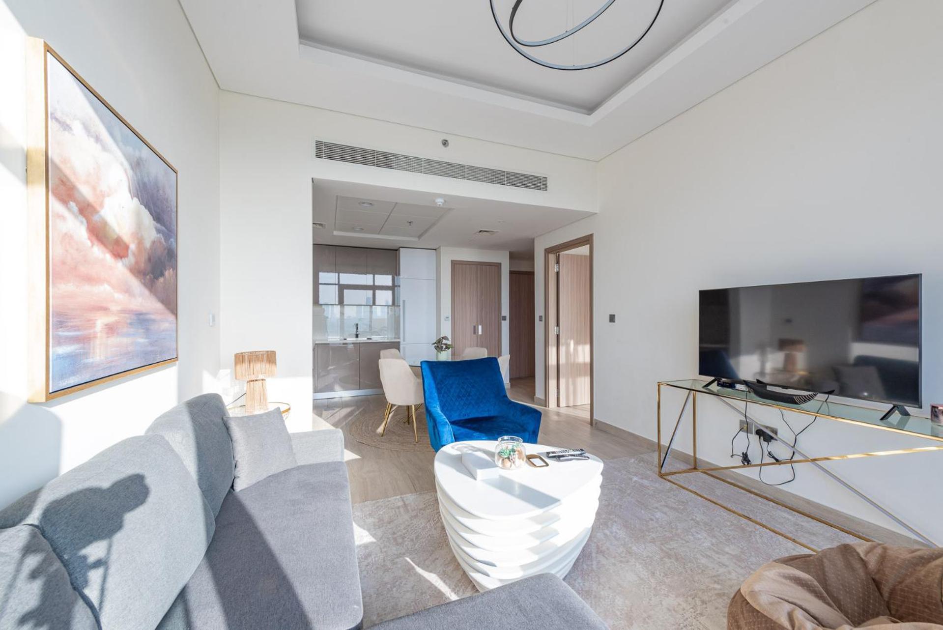 Ferienwohnung Cozy & Convenient 1Br Haven In Al Jaddaf Dubai Exterior foto