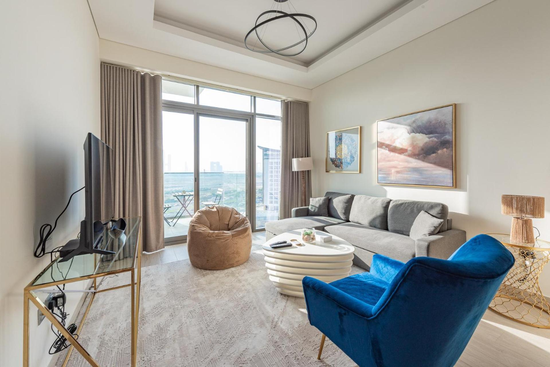 Ferienwohnung Cozy & Convenient 1Br Haven In Al Jaddaf Dubai Exterior foto
