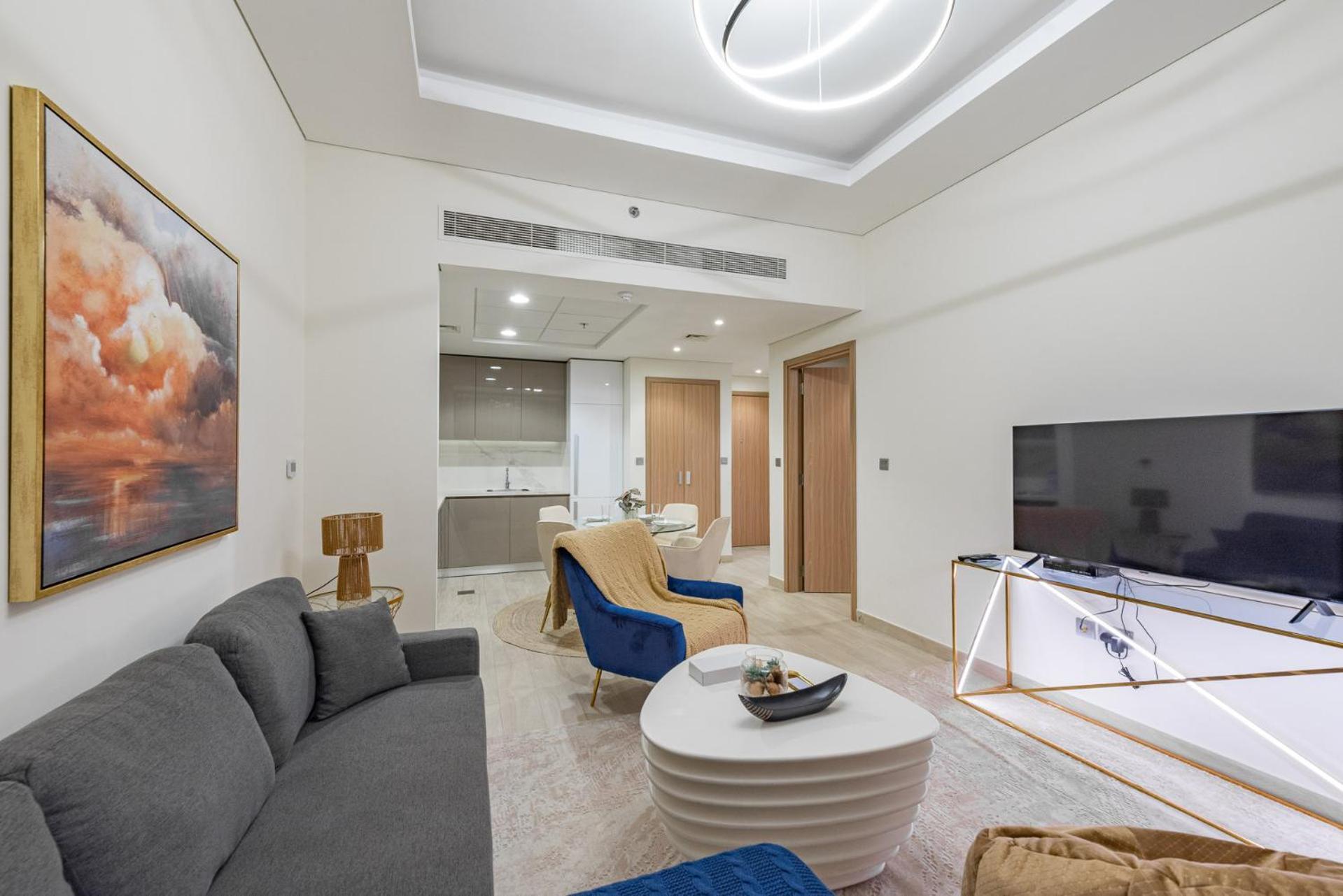 Ferienwohnung Cozy & Convenient 1Br Haven In Al Jaddaf Dubai Exterior foto