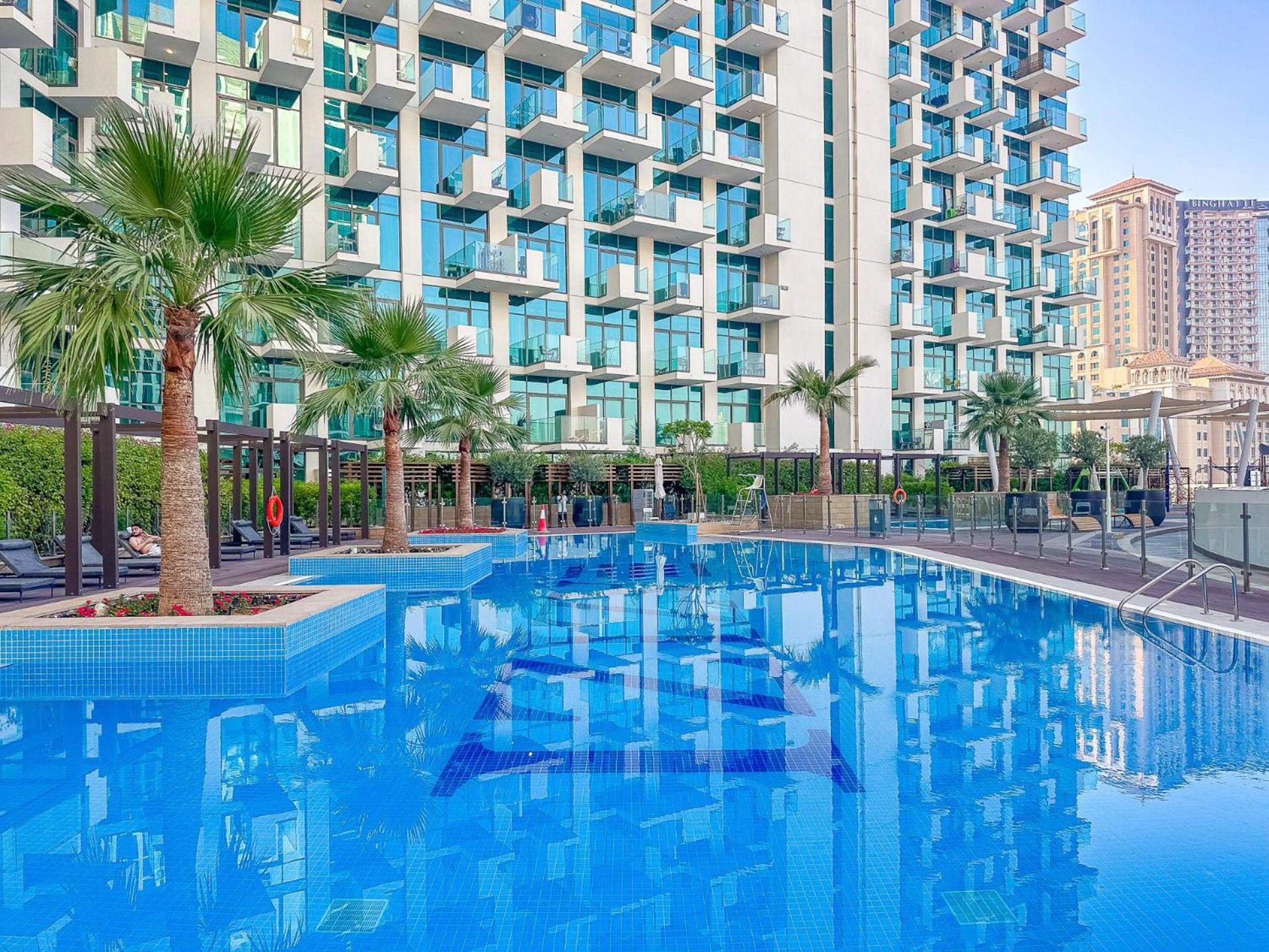 Ferienwohnung Cozy & Convenient 1Br Haven In Al Jaddaf Dubai Exterior foto